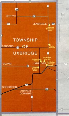 Map of Uxbridge Township
